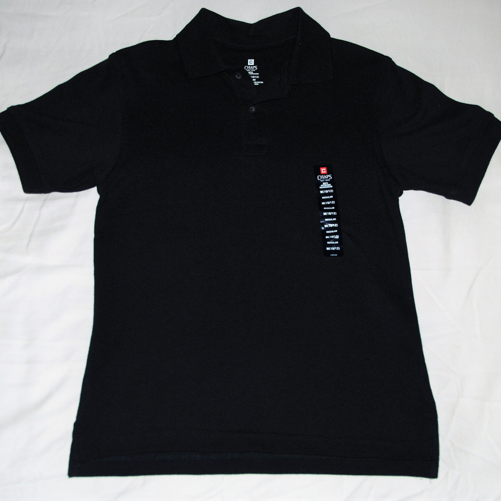NWT - CHAPS Navy Polo Boys Medium (10/12)